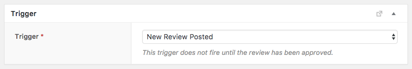This trigger will fire after a new review has been posted and approved.